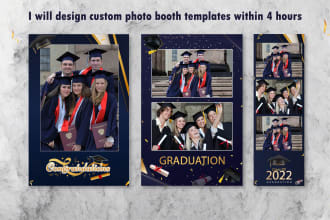 design custom photo booth templates within 4 hours