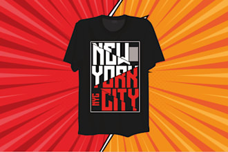 do typography t shirt and custom graphic bulk t shirt design