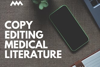 copy edit your medical journals and chapters