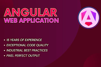 develop websites, web applications using angular