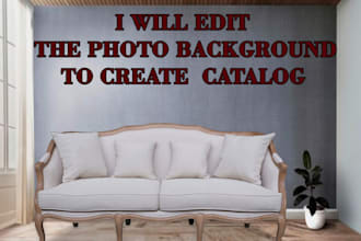 do furniture photo editing to create catalogs, websites, etc