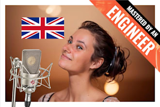 record my voice in english with a german accent