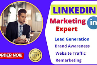 create linkedin marketing and manage ads campaign