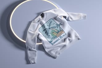 create a minimalistic custom t shirt design
