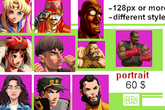 make custom portraits in pixel art