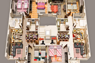 convert 2d plan to 3d plan