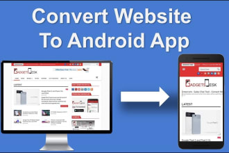 convert website to android and ios app