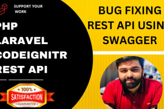 develop php laravel web application,bug fix,api integration