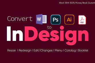 convert PDF to adobe indesign, illustrator to indesign