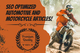write SEO optimized motorcycle, automotive, ev blog, article