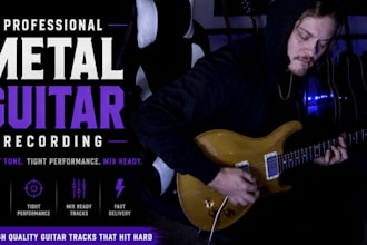 record metal guitar for your song