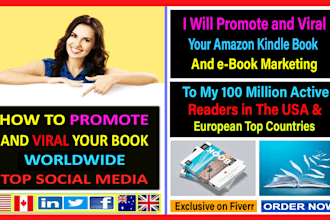 do amazon ebook marketing and book promotion to social media site