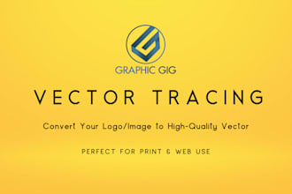 redraw and vectorize your logo for print or embroidery