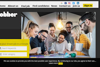 build wordpress job board, job portal, recruitment website