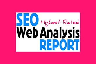 do a SEO audit and website analysis with action plan for your website
