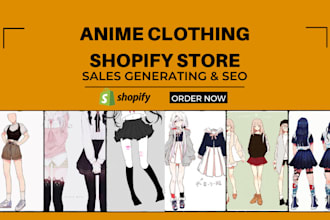 design anime clothing shopify store shopify clothing store shopify fashion store