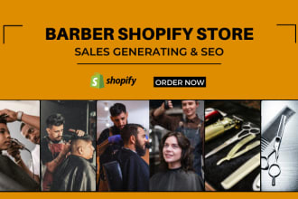 set up profiting shopify barber store hair salon shopify store hair care website