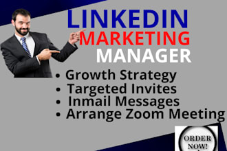 grow your business with linkedin manager effective marketing strategy, promote