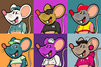 do custom any nft character in cartoon style, fanart, etc