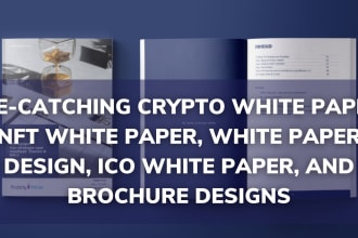 design promotional crypto, nft, ico white paper and brochure
