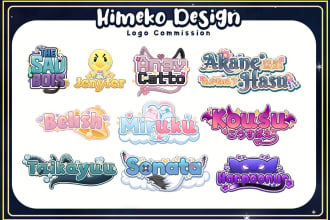 design logo and animated version for tuber and streamer