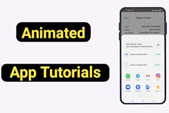 do easy explained animated mobile app tutorial in hindi