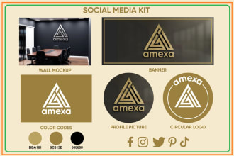 make an business logo with the free social media kit
