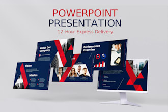 design creative, modern and professional  powerpoint presentation and template