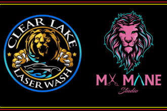 create a lion design logo a step by step