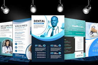 design your clinic, health care, dental flyer, and medical flyer perfectly