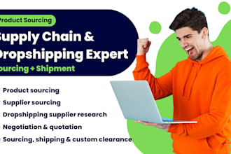do product sourcing, supplier sourcing, supply chain expert