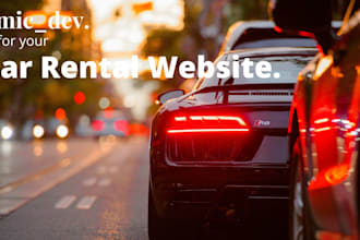 build a responsive car rental website with booking system
