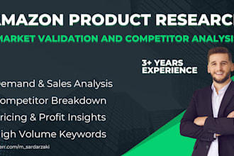 do amazon product research and market analysis for profitable products