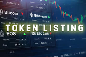 list your token on coinmarketcap and popular exchanges