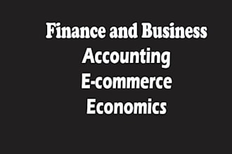 assist with finance and accounting tasks both full time and part time