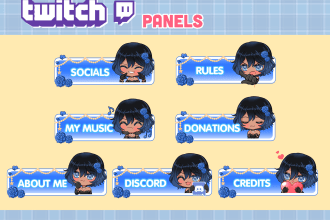 create cute panels,  banners, screens for you