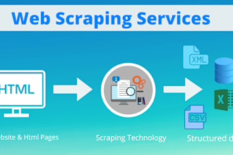 do a web scraping of any website using python, data scraper