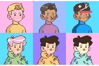 make portrait pixel art,  game assets, tileset, landscape art