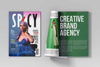 create an advertorial design such as  magazine and catalog