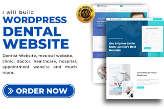 develop dental website, dentist appointment site