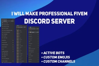 create you a fivem discord server plus website