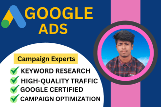 be your google ads adword PPC campaign expert professionally
