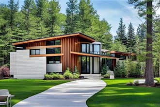 render exterior building 3d architecture visualization