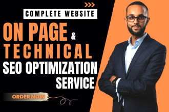 do complete wordpress wix website on page and technical seo optimization service