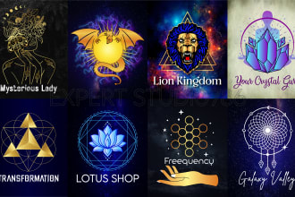 do unique sacred geometry, spiritual, mystical logo design