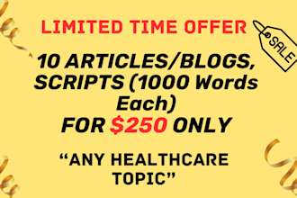 write physical therapy, rehabilitation, fitness articles and blogs