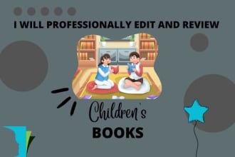 professionally edit and review your childrens books