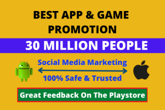 do mobile app promotion for IOS app marketing or promote game