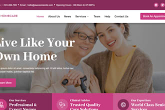 design a professional wordpress website for your homecare business