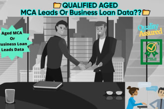 provide aged mca leads, business loan leads data